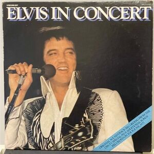 Elvis in Concert - double album set - vintage vinyl LPs